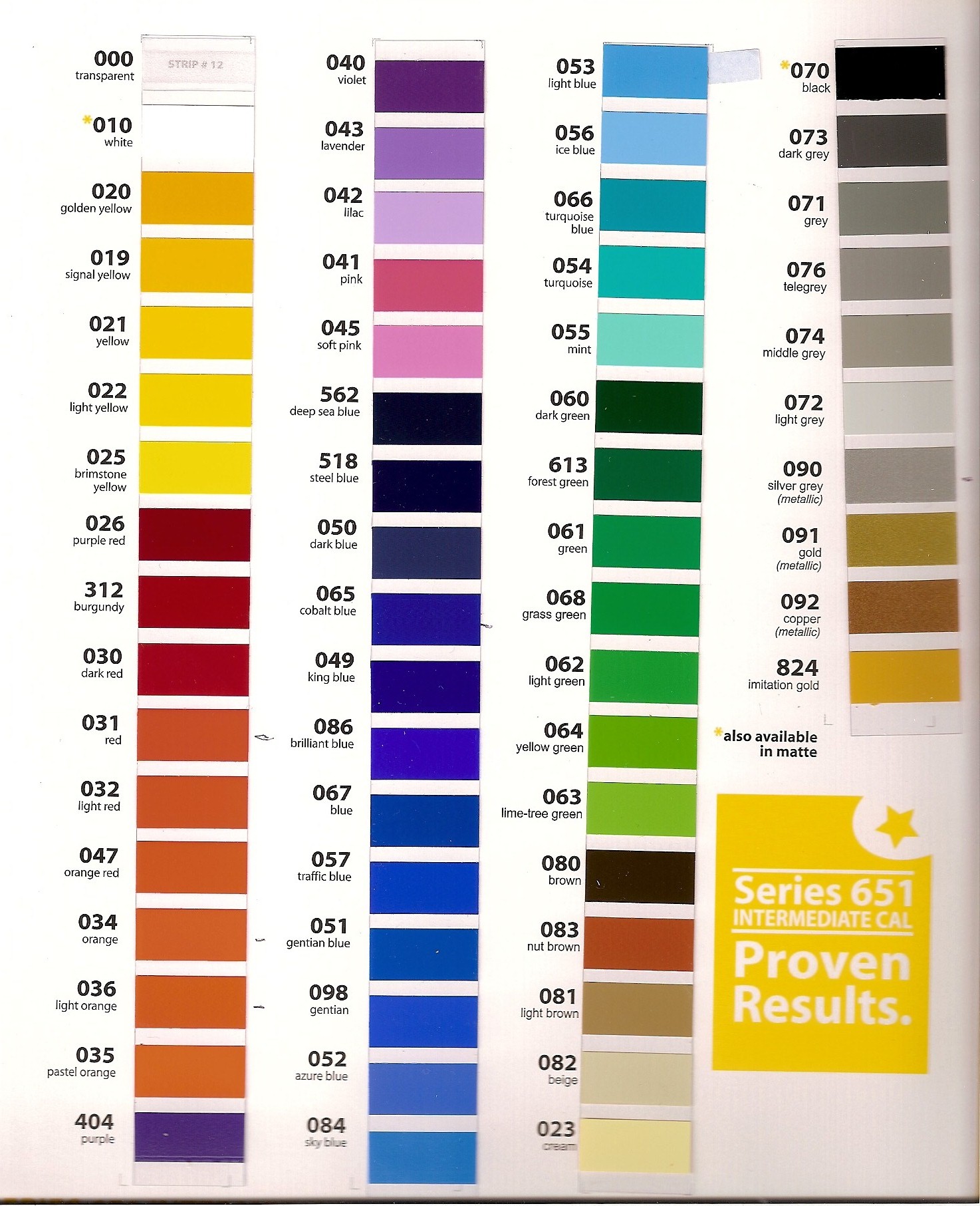 My Color Chart